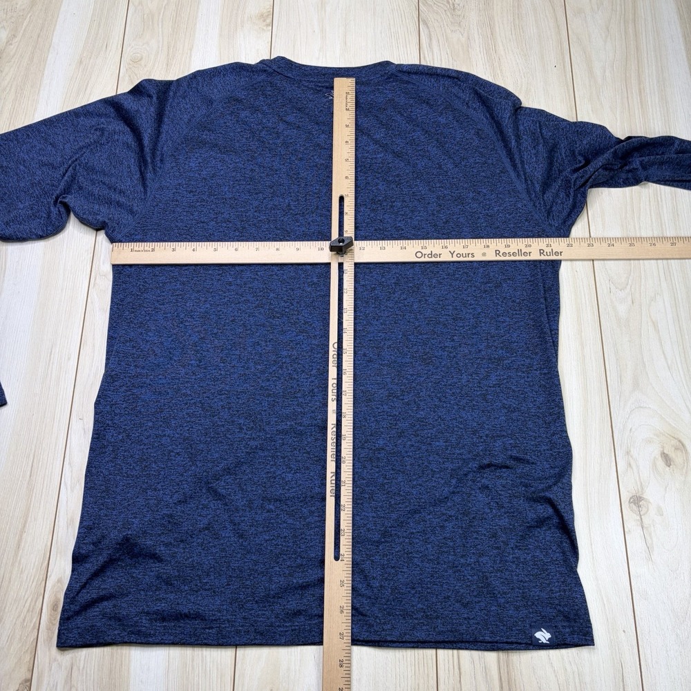 Rabbit Running Tee Shirt Long Sleeve Mens XL Blue Heather Performance Athleisure - Picture 7 of 7